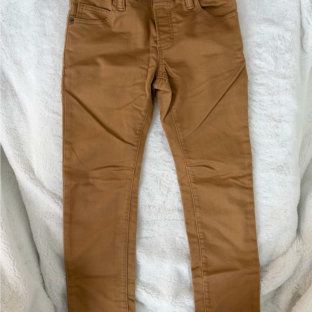 GAP Kids Tan pull on drawstring waist Casual Pants Medium slim slim fit